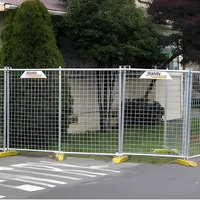 Clôture temporaire en acier au carbone à installation rapide, revêtement en poudre, sécurité domestique, norme australienne