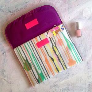 Bolsa de Aseo de Viaje de PVC de Alta Calidad, 45*35cm, Impermeable, Bolsa de Almacenamiento de Documentos, Bolsas de Cosméticos con Impresión Completa para Viaje - Product Image 4