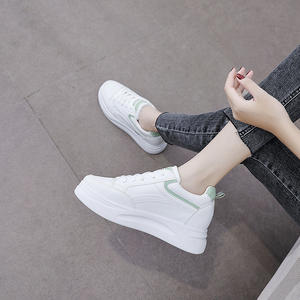 Nuevos Mocasines de Mujer de Cuero Sintético PU Blancos con Plataforma Plana para Verano, Zapatos de Plataforma con Alzas Internas para Primavera y Otoño, Estilo Joker - Product Image 6