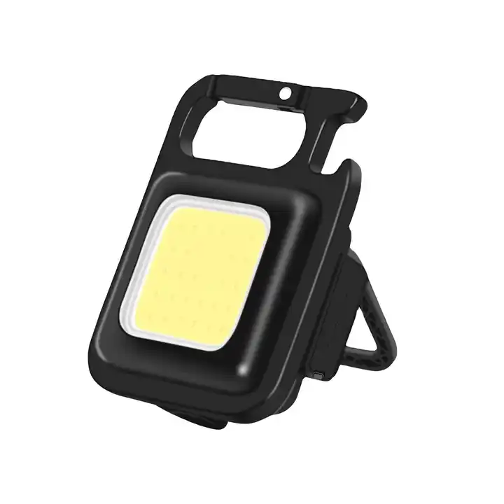 800LM COB Keychain Work Light Rechargeable Mini LED Flashlightht