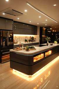 Gabinetes Modernos y Diseño Contemporáneo de Lujo, Cocina Modular con Almacenamiento Inteligente en Cajones, Iluminación LED y Acabado Mate - Product Image 4
