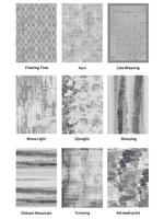 Tapis en nylon abstrait moderne simple nordique tissé de luxe léger chinois pour salon, bureau, table basse, chambre à coucher, chevet
