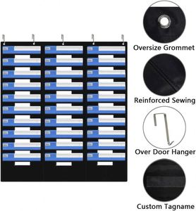 30 Pockets Wall Hanging <b>File</b> <b>Folders</b> Organizer Wall Mount Document Letter Organizer Heavy Duty Storage Pocket Chart - Product Image 4