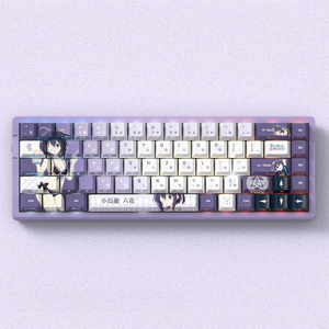 Teclas PBT Cherry Profile de Anime Miyu Takanashi <span class=keywords><strong>Rikka</strong></span>, en japonés e inglés, 74/129 teclas, juego de teclas personalizadas, gruesas y duraderas - Product Image 1