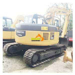 Used KOMATSU PC128US Hydraulic Crawler Excavator 12 Ton with Pusher PLC <b>Controlled</b> Engine Gearbox <b>Motor</b> Pump & Bearing - Product Image 1