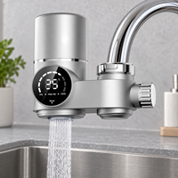 Filtre à eau au charbon actif monté sur robinet avec cartouche UF, alimentation hydroélectrique, deux modes d'eau pour robinet de cuisine domestique