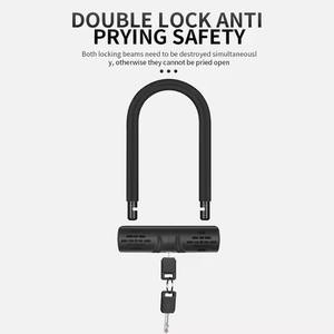 Xunting Clé de sécurité robuste Vélo <span class=keywords><strong>U</strong></span> Lock Moto Scooter électrique Vélo <span class=keywords><strong>Antivol</strong></span> Serrure avec <span class=keywords><strong>support</strong></span> - Product Image 4