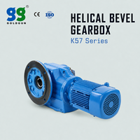 Réducteur à engrenages coniques hélicoïdaux série K GOLDGUN pour machines industrielles avec boîte de vitesses à moteur AC à angle droit K57 KF57 KA57 KAF57