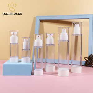 Chai bơm không khí mỹ phẩm cao cấp bằng nhựa <span class=keywords><strong>15ml</strong></span> 30ml 50ml, chai bơm không khí trong suốt đựng lotion, tinh chất - Product Image 2