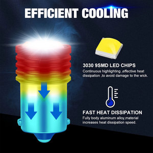 1157 BAY15D <span class=keywords><strong>LED</strong></span> P21/5W 1156 BA15S <span class=keywords><strong>P21W</strong></span> lampadine a <span class=keywords><strong>LED</strong></span> 9SMD 3030 R5W R10W luce di <span class=keywords><strong>retromarcia</strong></span> per auto lampada di coda del freno bianco Super luminoso - Product Image 4