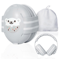 Casque anti-bruit pour bébé de couleur personnalisée, avec bande de fixation améliorée, protection auditive insonorisée pour nourrissons et tout-petits