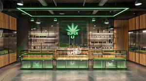 Personalizado Grow Wape Vitrina Tabaco Diseño de muebles de madera dispensario médico Gabinete Vitrina Exhibición de vidrio Mostrador de tienda de humo - Product Image 2