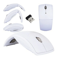 Souris optique sans fil pliable pour gamer, promotionnelle, portable, personnalisable, OEM, colorée, 1000 DPI