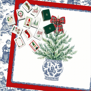 Juego de Fichas de Mahjong Navideñas Vintage Retro de Anders Ruff, 160 Fichas de Mahjong Americanas Grabadas en Acrílico, Pedido Mínimo 1 Juego - Product Image 5