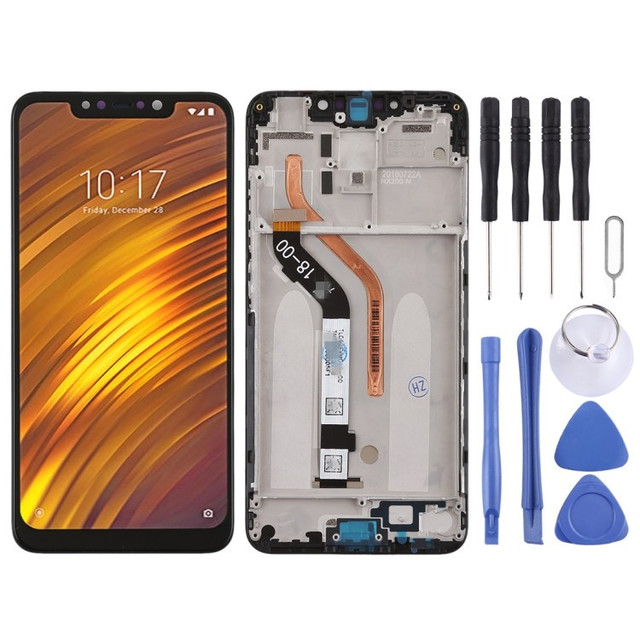 100% Original Mobile Phone Lcds for xiaomi Poco Phone F1/poco F1 Display Touch Screen with Frame Replacement