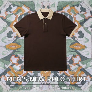 <b>Mens</b> Contrast Collar <b>Polo</b> <b>Shirt</b> Short Sleeve Knitted Cotton Regular Fit Casual Golf Sportswear Breathable Summer Apparel - Product Image 2
