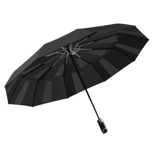 Factory <b>Umbrella</b> Automatic Business Men's Large Double Three-fold Non-folding Second Collection Memory Patch Sunshade <b>Umbrella</b> - Product Image 5
