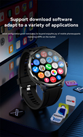 Montre connectée Android avec écran AMOLED, GPS, suivi d'activité physique, caméra rotative, carte SIM 4G, 128 Go, grande batterie H99