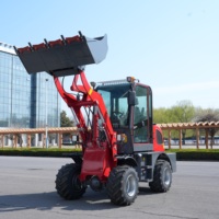 Chinesische Marke Mini-Radlader Zl08f 0,8 Tonnen Schaufel-Gartenlader Preisgünstiger Kleiner Chinesischer Frontlader