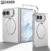 Hoge kwaliteit 360 graden draaibare magnetische PC-hoes met schermbeveiliging voor iPhone Duo