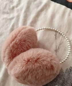 <span class=keywords><strong>Cache</strong></span>-oreilles en fausse fourrure P20820 pour femmes coloré doux en peluche perle bandeau extérieur hiver <span class=keywords><strong>cache</strong></span>-oreilles couvre pour temps froid - Product Image 6
