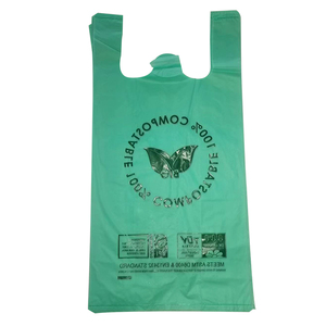 Bolsa de Compras Personalizada Ecológica Transparente de Plástico PE Reciclado Biodegradable para Camisetas - Product Image 1
