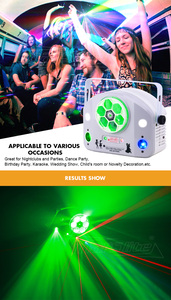 Lumières Disco œil d'abeille pour enfants, son d'intérieur actif, spectacle lumineux de danse pour la maison, fête d'anniversaire, mariage, Pub, Club - Product Image 3