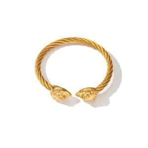 กำไลข้อมือแฟชั่น สแตนเลสสตีล 316L ชุบทอง PVD ทนทาน เป็นมิตรต่อสิ่งแวดล้อม - Product Image 1