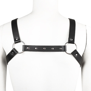 Arnés <span class=keywords><strong>de</strong></span> Cuero Negro <span class=keywords><strong>Punky</strong></span> BDSM, Corset <span class=keywords><strong>de</strong></span> Bondage, Correas, Ropa Erótica BDSM, Juguetes Sexuales para Hombres - Product Image 3