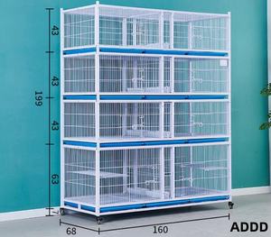 Gabbie Impilabili per Allevamento Piccioni da Corsa a 4 Livelli da 1,6 m con Abbeveratoio e Mangiatoia - Offerta Speciale Direttamente dalla Fabbrica - Product Image 4