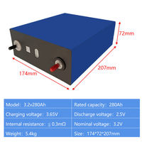 Baterai LiFePO4 Prismatik CATL EU US Stock EV 8000 Siklus 3.2V 280Ah Baterai Penyimpanan Energi Surya Garansi 5 Tahun