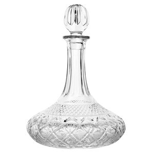 <span class=keywords><strong>Carafe</strong></span> à vin luxueuse à base large en verre <span class=keywords><strong>cristal</strong></span> taillé en diamant avec bouchon, élégante <span class=keywords><strong>carafe</strong></span> à vin pour la décoration de bar à domicile - Product Image 4