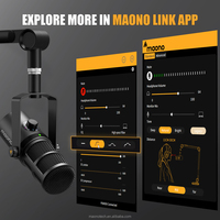 Kit de carte son pour podcast Maono AME2A, microphone d'enregistrement professionnel PD400X, ensemble pour YouTuber, microphone vidéo en direct à très faible latence