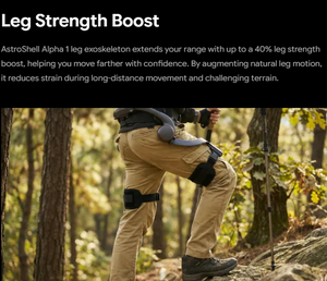 AstroShell Alpha 1 Classic AI Exosquelette de marche portable en alliage de magnésium de qualité aérospatiale pour la randonnée et le cyclisme - Product Image 4
