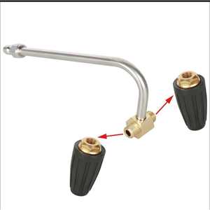 Buse rotative à double tête 1/4 à connexion rapide, pression réglable pour nettoyeur haute pression, nettoyage de tranchées - Product Image 2