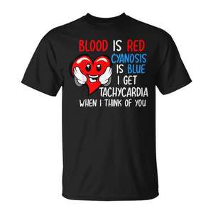 Camiseta médica con la frase 'Pun Blood Is Red' para estudiantes de medicina - Product Image 1