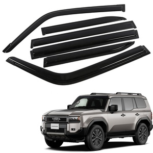 Wzxdauto Acrylic <b>Car</b> Door Rain Guard for Land Cruiser 250 Darth Vader Visor <b>Deflector</b> for LC250 - Product Image 1