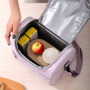 Custom Printed Thermal Insulation <strong>Cooler</strong> Tote Bag Oxford <strong>Material</strong> Insulated Lunch Bag with Logo Design for Women - Product Image 3