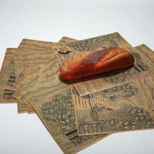 Papier de cuisson antiadhésif de qualité alimentaire, résistant à l'huile, avec impression de logo personnalisée, pour l'emballage de hamburgers et de rouleaux de poulet, pour la cuisson - Product Image 5