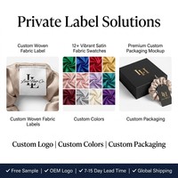 Chouchous en satin de luxe en gros, 6 couleurs unies : Noir, Bordeaux, Beige, Bleu marine, Blanc, Rose, Élastiques minimalistes pour cheveux, OEM, Marque privée