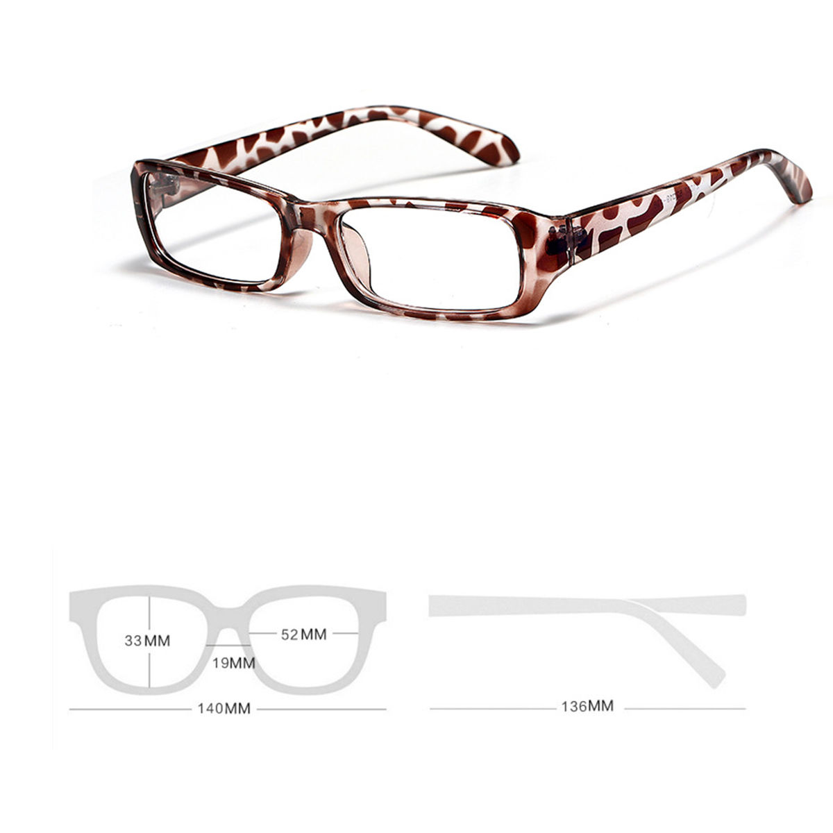 Trendy Reading Glasses +6.50 +7.00 +7.50 +8.00 Highly Strength Plastic Frame Eyewear