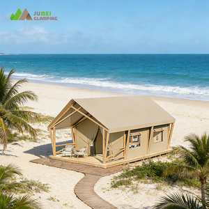 <strong>2</strong> Person Outdoor Safari Glamping Frame Cotton Canvas <strong>Tent</strong> Luxury Wall <strong>Tent</strong> for Family Camping - Product Image 2