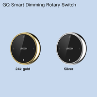 Interruptor Táctil Inteligente LTECH con Atenuador, Interruptor de Pared Inteligente con Perilla, Sistema de Control del Hogar Inteligente Wifi, Compatible con Matter, HomeKit y Home Assistant