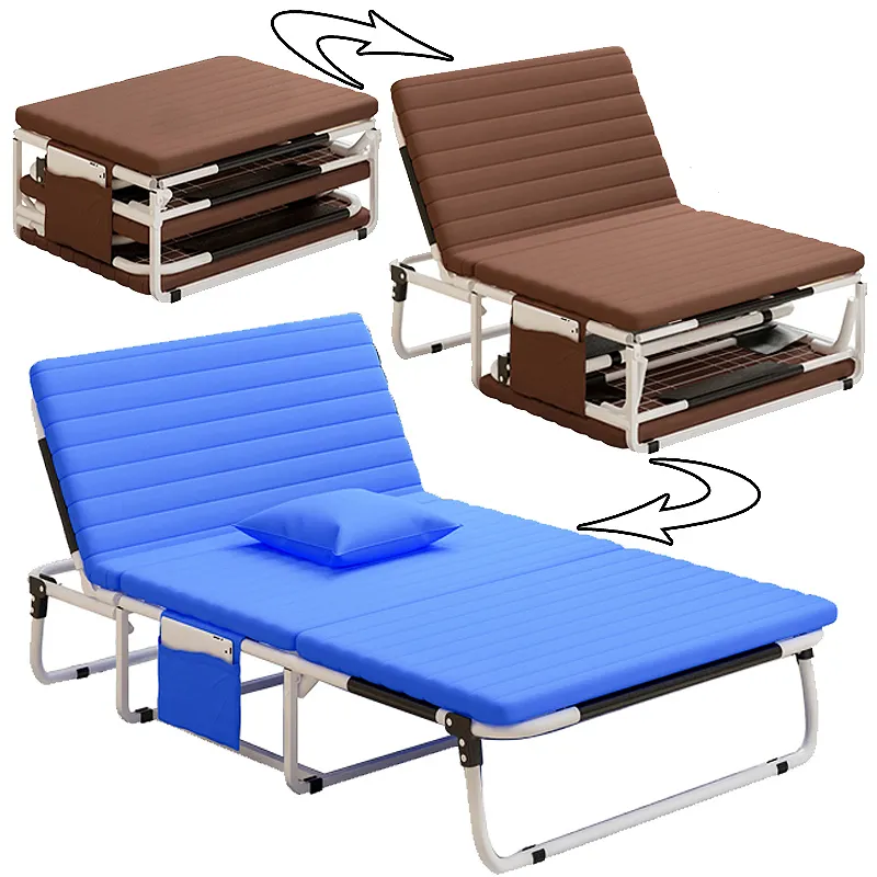 الجملة سرير قابل للطي البناء قطع غيار واحد كرسي قابل للطي قابل للتعديل الحديثة أريكة سرير قابل للطي