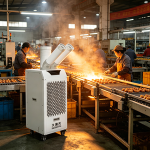 Industrial Portable Air Conditioner 15000BTU Spot <b>Cooler</b> 1800W High Power Mobile <b>AC</b> for Factory Workshop No Installation Needed - Product Image 6