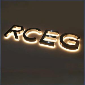 Panneau mural signalétique, logo, enseigne lumineuse LED, enseigne à lettres rétroéclairées LED, lettres en relief personnalisées pour le nom de l'entreprise ou du bureau - Product Image 5