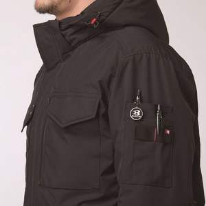 Blouson d'hiver unisexe BURTLE, bleu marine, taille 3XL, coque rigide avec Cordura et rembourrage, résistant à l'eau et doux, 5,0 étoiles - Product Image 4