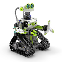 Ensemble de blocs de construction de robot programmable C83001W 434 pièces, robot marcheur avec contrôle double mode et lumières LED