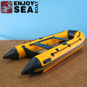 Embarcaciones Enjoysea ASD-380, Bote Inflable Rígido <span class=keywords><strong>de</strong></span> Doble Casco con Piso <span class=keywords><strong>de</strong></span> Aluminio, <span class=keywords><strong>Tubo</strong></span> <span class=keywords><strong>de</strong></span> PVC <span class=keywords><strong>de</strong></span> 1.2 mm, Certificado CE, Capacidad para 2-8 Personas - Product Image 5