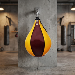PU Leather Boxing Speed <b>Ball</b> Double End Heavy <b>Punching</b> Bag Reaction Trainer Adjustable Height Portable for Home Gym Training - Product Image 2
